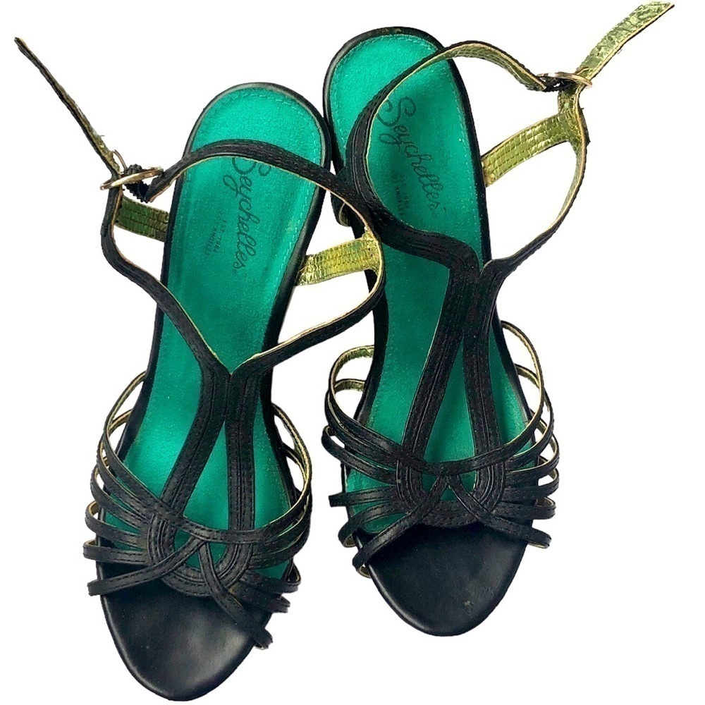 Anthropologie Seychelles Strappy Wedge Open Toe Platform Mediterranean Sandals 6